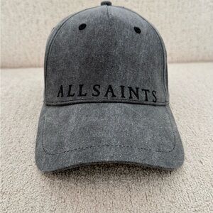 🖤 AllSaints Grey Logo Baseball Cap 🖤